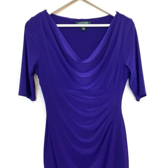 Lauren Ralph Lauren Purple Carleton Sheath Dress - Picture 3 of 8